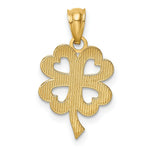Load image into Gallery viewer, 14K Yellow Gold Four Leaf Clover Pendant
