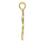 Load image into Gallery viewer, 14K Yellow Gold &amp; Rhodium Diamond Palm Tree Pendant
