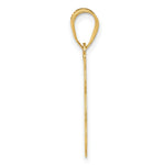 Load image into Gallery viewer, 14K Yellow Gold Laser Cut Cat Charm Pendant
