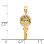 Load image into Gallery viewer, 14K Yellow Gold Yellow Gold Polished Key Pendant
