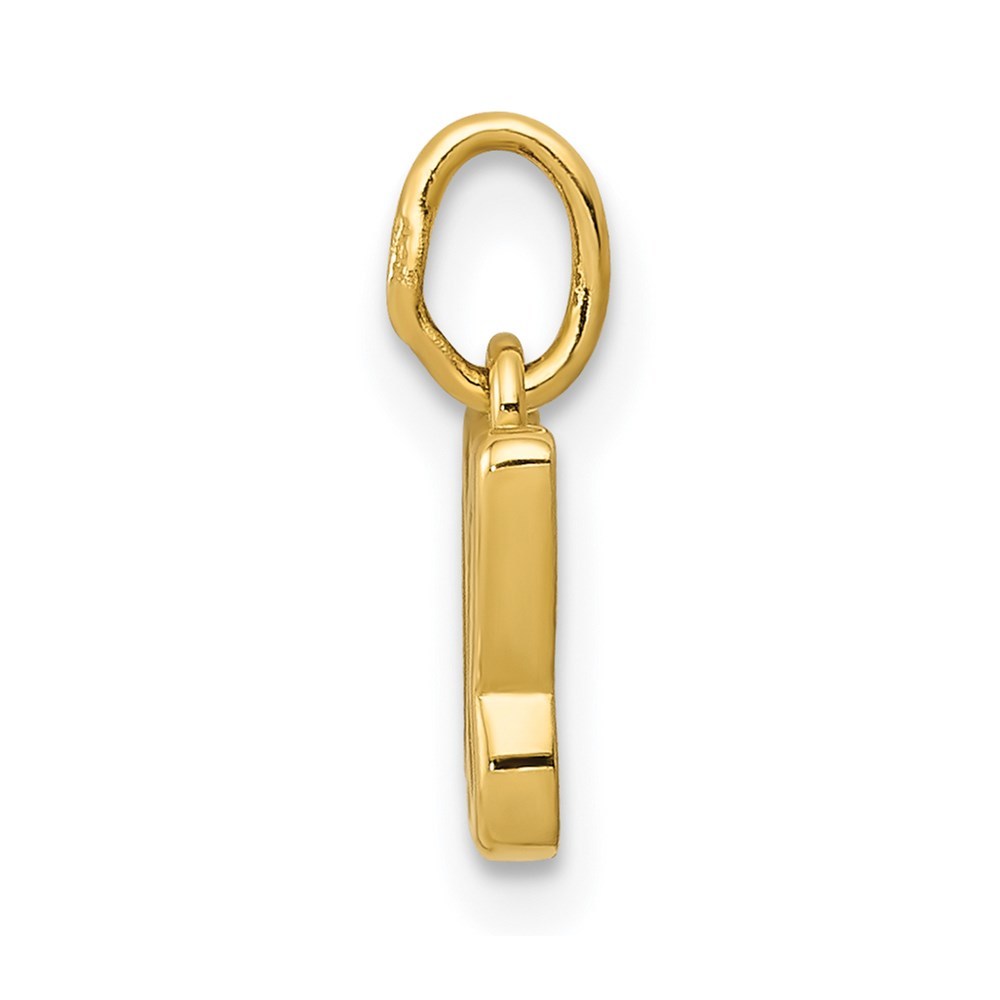 14K Yellow Gold Polished Butterfly Pendant