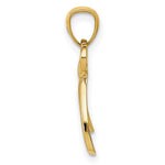 Load image into Gallery viewer, 14K Yellow Gold Polished Small Ribbon Bow Pendant

