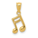 Load image into Gallery viewer, 14K Yellow Gold Polished Music Note Pendant
