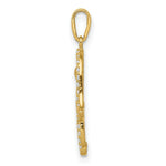 Load image into Gallery viewer, 14K Yellow Gold Multi-colored CZ Hamsa Pendant
