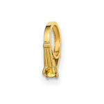 Load image into Gallery viewer, 14K Yellow Gold Ring With Yellow CZ Charm Pendant
