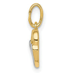 Load image into Gallery viewer, 14K Yellow Gold with White Rhodium Polished Hearts Pendant

