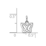 Load image into Gallery viewer, 14k White Gold Cut-out Butterfly Pendant
