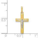 Load image into Gallery viewer, 14K Two-Tone Gold Crucifix Pendant
