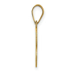 Load image into Gallery viewer, 14K Yellow Gold Polished Etched Letter B Initial Pendant
