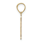 Load image into Gallery viewer, 14K Yellow Gold Polished Etched Letter F Initial Pendant
