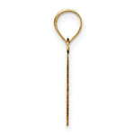 Load image into Gallery viewer, 14K Yellow Gold Polished Etched Letter G Initial Pendant
