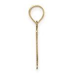 Load image into Gallery viewer, 14K Yellow Gold Polished Etched Letter K Initial Pendant
