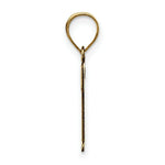 Load image into Gallery viewer, 14K Yellow Gold Polished Etched Letter T Initial Pendant
