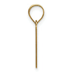 Load image into Gallery viewer, 14K Yellow Gold Polished Etched Letter V Initial Pendant
