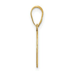 Load image into Gallery viewer, 14K Yellow Gold Polished Script Letter D Initial Pendant
