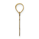 Load image into Gallery viewer, 14K Yellow Gold Polished Script Letter I Initial Pendant
