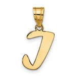 Load image into Gallery viewer, 14K Yellow Gold Polished Script Letter I Initial Pendant
