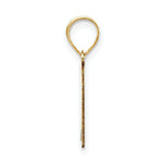 Load image into Gallery viewer, 14K Yellow Gold Polished Script Letter K Initial Pendant
