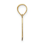 Load image into Gallery viewer, 14K Yellow Gold Polished Script Letter M Initial Pendant
