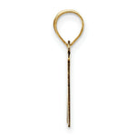 Load image into Gallery viewer, 14K Yellow Gold Polished Script Letter N Initial Pendant
