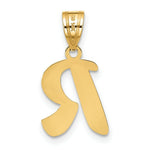 Load image into Gallery viewer, 14K Yellow Gold Polished Script Letter R Initial Pendant
