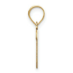 Load image into Gallery viewer, 14K Yellow Gold Polished Script Letter T Initial Pendant
