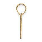 Load image into Gallery viewer, 14K Yellow Gold Polished Script Letter V Initial Pendant

