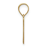 Load image into Gallery viewer, 14K Yellow Gold Polished Script Letter W Initial Pendant
