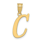 Load image into Gallery viewer, 14K Yellow Gold Polished Letter C Initial Pendant

