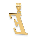 Load image into Gallery viewer, 14K Yellow Gold Polished Letter E Initial Pendant
