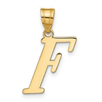 Load image into Gallery viewer, 14K Yellow Gold Polished Letter F Initial Pendant
