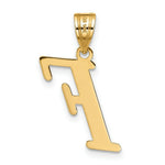 Load image into Gallery viewer, 14K Yellow Gold Polished Letter F Initial Pendant
