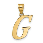 Load image into Gallery viewer, 14K Yellow Gold Polished Letter G Initial Pendant
