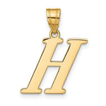 Load image into Gallery viewer, 14K Yellow Gold Polished Letter H Initial Pendant
