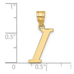 Load image into Gallery viewer, 14K Yellow Gold Polished Letter I Initial Pendant
