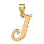 Load image into Gallery viewer, 14K Yellow Gold Polished Letter J Initial Pendant
