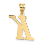 Load image into Gallery viewer, 14K Yellow Gold Polished Letter K Initial Pendant
