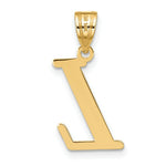 Load image into Gallery viewer, 14K Yellow Gold Polished Letter L Initial Pendant

