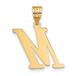 Load image into Gallery viewer, 14K Yellow Gold Polished Letter M Initial Pendant
