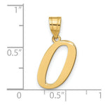 Load image into Gallery viewer, 14K Yellow Gold Polished Letter O Initial Pendant
