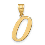Load image into Gallery viewer, 14K Yellow Gold Polished Letter O Initial Pendant
