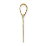 Load image into Gallery viewer, 14K Yellow Gold Polished Bubble Letter A Initial Pendant
