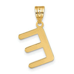 Load image into Gallery viewer, 14K Yellow Gold Polished Bubble Letter E Initial Pendant

