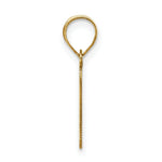 Load image into Gallery viewer, 14K Yellow Gold Polished Bubble Letter F Initial Pendant
