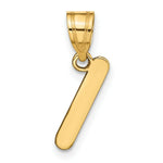 Load image into Gallery viewer, 14K Yellow Gold Polished Bubble Letter I Initial Pendant
