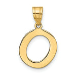 Load image into Gallery viewer, 14K Yellow Gold Polished Bubble Letter O Initial Pendant
