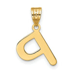 Load image into Gallery viewer, 14K Yellow Gold Polished Bubble Letter P Initial Pendant
