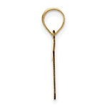 Load image into Gallery viewer, 14K Yellow Gold Polished Bubble Letter T Initial Pendant
