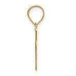 Load image into Gallery viewer, 14K Yellow Gold Polished Bubble Letter V Initial Pendant
