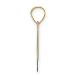 Load image into Gallery viewer, 14K Yellow Gold Polished Bubble Letter W Initial Pendant
